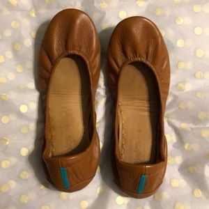 Chestnut Tieks! Practically Brand New! Size 8!